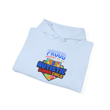Load image into Gallery viewer, Proud PARENT Autistic Super Child Hoodie, Autism Awareness, Gift for Parents, Unisex Sweatshirt, Cozy Casual Wear, Comfortable Layering
