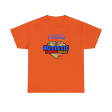 Load image into Gallery viewer, Proud Parent of an Autistic Super ADULT Tee, Autism Awareness Apparel, Unisex T-Shirt, Gift for Parents, Supportive Parent Shirt, [...]
