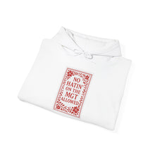 Load image into Gallery viewer, MGT No Hatin&#39; Unisex Hooded Sweatshirt - Vegan Gift, Cozy Hoodie, Casual Wear, Trendy Streetwear, Gift for Friends
