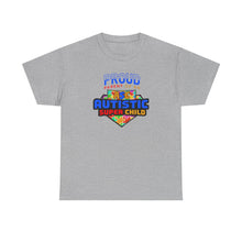 Load image into Gallery viewer, Proud Parent of an Autistic Super Child Tee, Autism Awareness Apparel, Unisex T-Shirt, Gift for Parents, Supportive Parent Shirt, [...]
