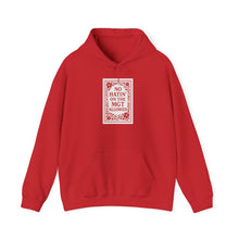 Load image into Gallery viewer, MGT No Hatin&#39; Unisex Hooded Sweatshirt - Vegan Gift, Cozy Hoodie, Casual Wear, Trendy Streetwear, Gift for Friends
