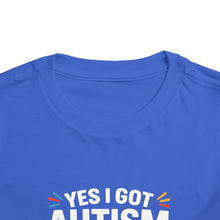 Load image into Gallery viewer, Autism Awareness Toddler Tee, Cute Gift, Puzzle Design, Genius Statement, Short Sleeve Shirt, Family Outing, Playdate
