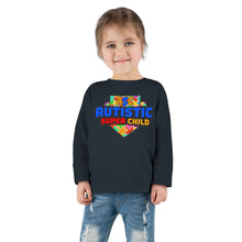 Load image into Gallery viewer, Autistic Super Child Toddler Long Sleeve Tee, Autism Awareness Shirt, Toddler Graphic Tee, Gifts for Special Needs, Cute Kid&#39;s Apparel
