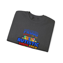 Load image into Gallery viewer, Proud Parent Sweatshirt - Unisex Heavy Blend™ Crewneck, Autism Awareness Gift, Super Child Pride, Family Celebrations, Casual Everyday Wear

