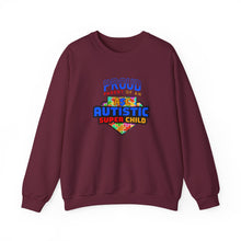 Load image into Gallery viewer, Proud Parent Sweatshirt - Unisex Heavy Blend™ Crewneck, Autism Awareness Gift, Super Child Pride, Family Celebrations, Casual Everyday Wear
