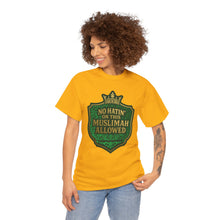 Load image into Gallery viewer, Crown Unisex Heavy Cotton Tee - &#39;No Hatin&#39; On This Muslimah Allowed&#39;, Islamic Pride Shirt, Modest Fashion Top, Gift for Muslim Friends, [...]

