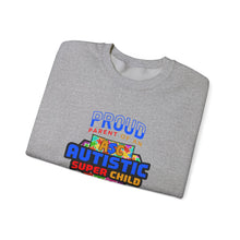 Load image into Gallery viewer, Proud Parent Sweatshirt - Unisex Heavy Blend™ Crewneck, Autism Awareness Gift, Super Child Pride, Family Celebrations, Casual Everyday Wear
