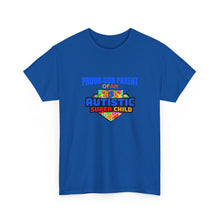 Load image into Gallery viewer, Proud God Parent Autistic Super Child Tee, Unisex Heavy Cotton Tee, Unique Gift for Parents, Autism Awareness Apparel, Gift for Special Needs Parents
