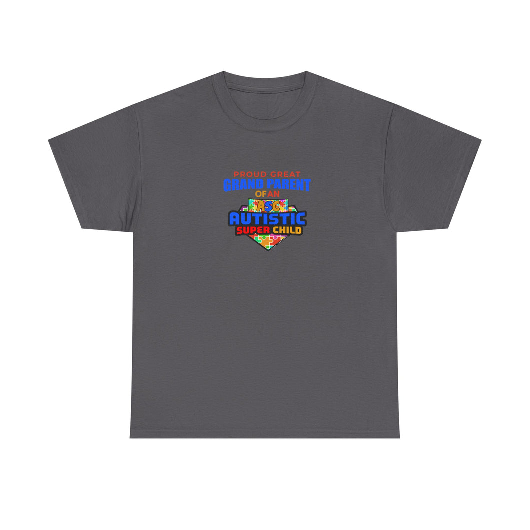 Proud Great Grandparent Tee, Gift for Autism Awareness, Unisex Cotton Shirt, Family Celebration Outfit, Supportive Parent Apparel