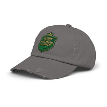 Load image into Gallery viewer, Crown Unisex Distressed Cap with &#39;No&#39;Hatin&#39; On This Muslimah Allowed&#39; Design, Trendy Hat for Everyday Wear, Gift for Muslim Women, Casual [...]
