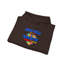 Load image into Gallery viewer, Proud Uncle Autistic Support Hoodie, Unisex Sweatshirt, Autism Awareness Gift, Family Celebration Apparel, Supportive Hoodie
