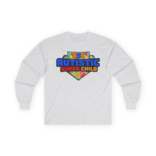 Load image into Gallery viewer, Autistic Super Child Long Sleeve Tee - Unisex Gift for Autism Awareness, Supportive T-Shirt, Playful Apparel, Perfect for Every Day

