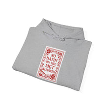 Load image into Gallery viewer, MGT No Hatin&#39; Unisex Hooded Sweatshirt - Vegan Gift, Cozy Hoodie, Casual Wear, Trendy Streetwear, Gift for Friends
