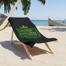 Load image into Gallery viewer, Crown No Hatin’ On This Muslimah Allowed  Beach Towel -  Summer Essentials, Pool Party Gift, Islamic Beach Accessories, Eid Celebration
