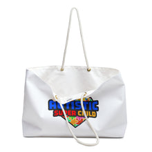 Load image into Gallery viewer, Proud Parent Autism Weekender Bag, Rainbow Puzzle Design Tote, Family Travel Bag, Gift for Special Needs Moms, Autism Awareness
