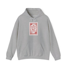 Load image into Gallery viewer, MGT No Hatin&#39; Unisex Hooded Sweatshirt - Vegan Gift, Cozy Hoodie, Casual Wear, Trendy Streetwear, Gift for Friends

