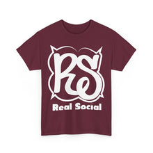 Load image into Gallery viewer, Real Social White writing
