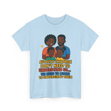 Load image into Gallery viewer, Autism Awareness Unisex Heavy Cotton Tee, Support Autism, Family Love Shirt, Understanding T-Shirt, Gift for Parents, Inclusive Care Wear
