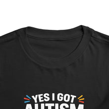 Load image into Gallery viewer, Autism Awareness Toddler Tee, Cute Gift, Puzzle Design, Genius Statement, Short Sleeve Shirt, Family Outing, Playdate
