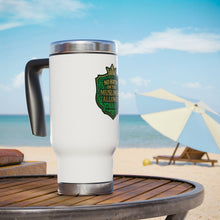 Load image into Gallery viewer, Crown No Hatin’ On This Muslimah Allowed  Travel Mug, 14oz Stainless Steel Coffee Cup, Gift for Muslim Women, Travel Tumbler, Islamic Quote Mug, Unique Holiday Gift
