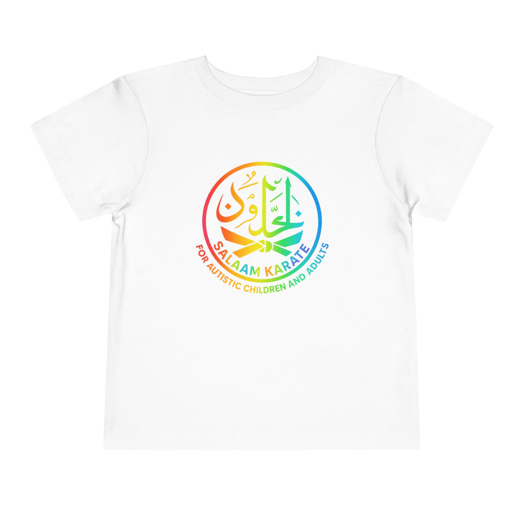 Autism Karate Toddler Tee - Cute Kids Short Sleeve Shirt, Toddler Gift, Kids Clothing, Birthday Present, Multicolored Tee, Unique Apparel