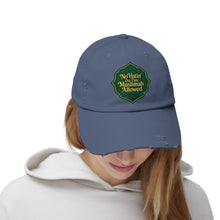 Load image into Gallery viewer, Unisex Distressed Cap with &#39;No&#39;Hatin&#39; On This Muslimah Allowed&#39; Design, Trendy Hat for Everyday Wear, Gift for Muslim Women, Casual [...]
