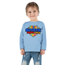 Load image into Gallery viewer, Autistic Super Child Toddler Long Sleeve Tee, Autism Awareness Shirt, Toddler Graphic Tee, Gifts for Special Needs, Cute Kid&#39;s Apparel
