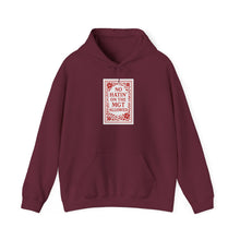 Load image into Gallery viewer, MGT No Hatin&#39; Unisex Hooded Sweatshirt - Vegan Gift, Cozy Hoodie, Casual Wear, Trendy Streetwear, Gift for Friends
