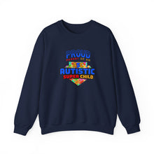Load image into Gallery viewer, Proud Parent Sweatshirt - Unisex Heavy Blend™ Crewneck, Autism Awareness Gift, Super Child Pride, Family Celebrations, Casual Everyday Wear

