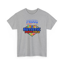 Load image into Gallery viewer, Proud Parent of an Autistic Super Child Tee, Autism Awareness Apparel, Unisex T-Shirt, Gift for Parents, Supportive Parent Shirt, [...]
