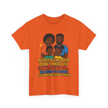 Load image into Gallery viewer, Autism Awareness Unisex Heavy Cotton Tee, Support Autism, Family Love Shirt, Understanding T-Shirt, Gift for Parents, Inclusive Care Wear
