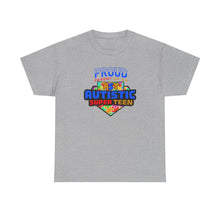 Load image into Gallery viewer, Proud Parent of an Autistic Super TEEN Tee, Autism Awareness Apparel, Unisex T-Shirt, Gift for Parents, Supportive Parent Shirt, [...]
