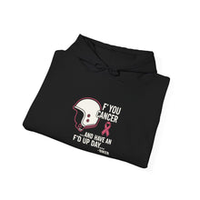 Load image into Gallery viewer, Biker FU  Cancer Awareness Hoodie | Motivational Sweatshirt for Tough Days | Gift for Cancer Fighters, Comfort Wear
