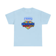 Load image into Gallery viewer, Proud Parent of an Autistic Super Child Tee, Autism Awareness Apparel, Unisex T-Shirt, Gift for Parents, Supportive Parent Shirt, [...]
