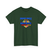 Load image into Gallery viewer, Proud Uncle Tee - Supportive Gift for Autism Awareness, Perfect for Family, Gifts for Uncles, Birthday and Celebrations
