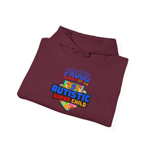Load image into Gallery viewer, Proud PARENT Autistic Super Child Hoodie, Autism Awareness, Gift for Parents, Unisex Sweatshirt, Cozy Casual Wear, Comfortable Layering
