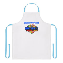 Load image into Gallery viewer, Proud Grandparent of Autistic Super Child Apron, Custom Cooking Gift for Autism Awareness, Family Gathering Essential, Supportive Kitchenware, Colorful Apron [...]

