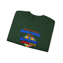 Load image into Gallery viewer, Proud Great Grandparent Sweatshirt, Unisex Crewneck, Autism Awareness Gift, Family Bond, Cozy Pullover, Special Needs Support
