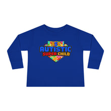 Load image into Gallery viewer, Autistic Super Child Toddler Long Sleeve Tee, Autism Awareness Shirt, Toddler Graphic Tee, Gifts for Special Needs, Cute Kid&#39;s Apparel
