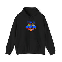 Load image into Gallery viewer, Proud PARENT Autistic Super Child Hoodie, Autism Awareness, Gift for Parents, Unisex Sweatshirt, Cozy Casual Wear, Comfortable Layering

