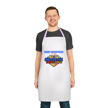 Load image into Gallery viewer, Proud Grandparent of Autistic Super Child Apron, Custom Cooking Gift for Autism Awareness, Family Gathering Essential, Supportive Kitchenware, Colorful Apron [...]
