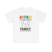 Load image into Gallery viewer, Autism Awareness Tee, Family Support Shirt, Unisex Heavy Cotton Tee, Gift for Family, Special Needs Advocate Apparel
