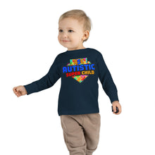 Load image into Gallery viewer, Autistic Super Child Toddler Long Sleeve Tee, Autism Awareness Shirt, Toddler Graphic Tee, Gifts for Special Needs, Cute Kid&#39;s Apparel
