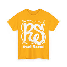 Load image into Gallery viewer, Real Social White writing
