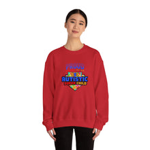 Load image into Gallery viewer, Proud Parent Sweatshirt - Unisex Heavy Blend™ Crewneck, Autism Awareness Gift, Super Child Pride, Family Celebrations, Casual Everyday Wear
