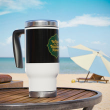 Load image into Gallery viewer, No Hatin’ On This Muslimah Allowed  Travel Mug, 14oz Stainless Steel Coffee Cup, Gift for Muslim Women, Travel Tumbler, Islamic Quote Mug, Unique Holiday Gift
