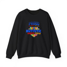 Load image into Gallery viewer, Proud Parent Sweatshirt - Unisex Heavy Blend™ Crewneck, Autism Awareness Gift, Super Child Pride, Family Celebrations, Casual Everyday Wear
