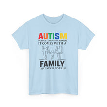 Load image into Gallery viewer, Autism Awareness Tee, Family Support Shirt, Unisex Heavy Cotton Tee, Gift for Family, Special Needs Advocate Apparel
