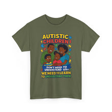 Load image into Gallery viewer, Autistic Children Awareness Tee, Unisex Cotton T-Shirt for Advocacy, Gift for Autism Awareness Month, Supportive Family Shirt, [...]
