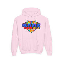 Load image into Gallery viewer, Autistic Super Child Hoodie, Positive Phrases Sweatshirt for Kids, Special Needs Gift, Awareness Apparel, Comfortable Youth Clothing
